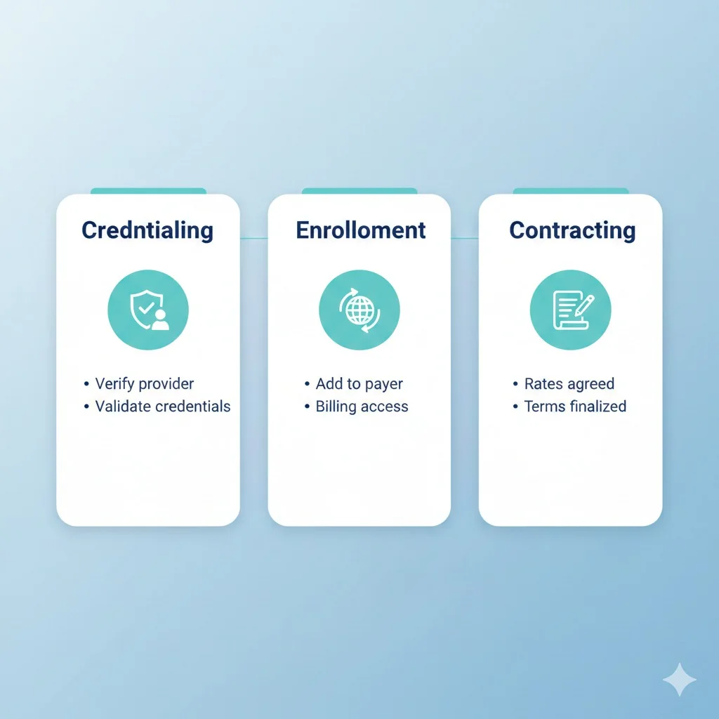 Credentialing, Enrollment and Contracting