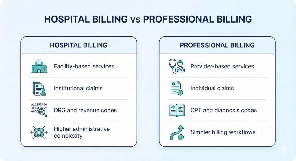 Hospital Billing vs Professional Billing​