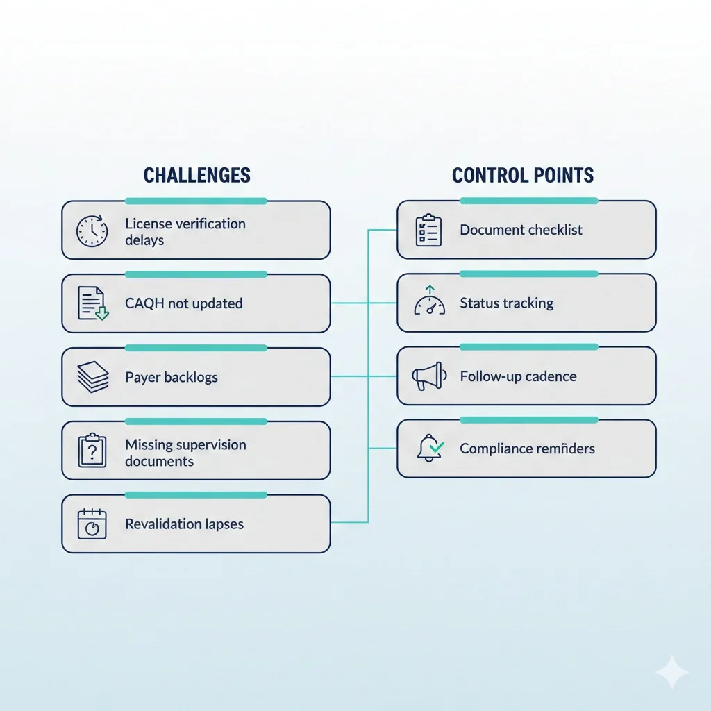 Mental Health Providers Challenges and control points