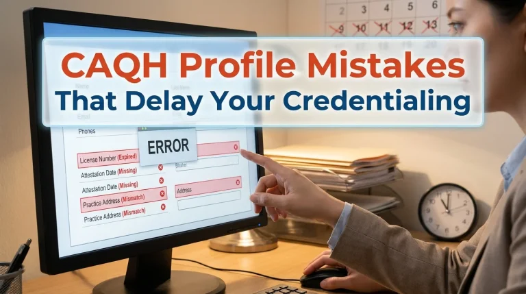 CAQH Profile Mistakes